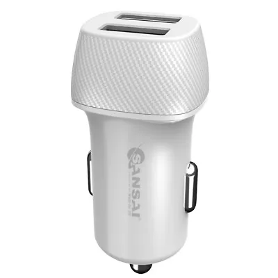 Sansai Universal 4.8A Dual USB Car Charger For IPhone 11/Pro/XS Max/Samsung WHT • $19