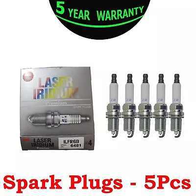 Set 5 PCS 6481 Laser Iridium Spark Plugs For Subaru Turbo Impreza WRX STi EJ Ngk • $37.99