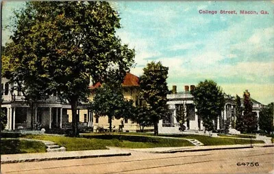 1911. Macon Ga. College Street. Postcard Ck20 • $8