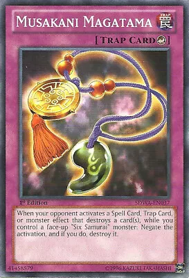 Yugioh! Musakani Magatama - SDWA-EN037 - Common - 1st Edition Near Mint English • $0.99