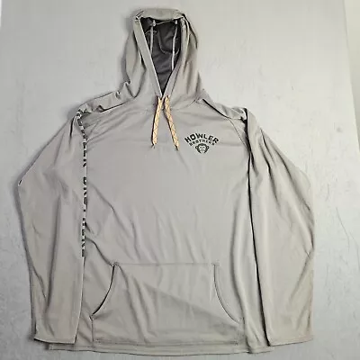 Howler Bros Sweatshirt Mens XL Gray Lightweight Hoodie Drawstrings Zip Pocket • $32.88