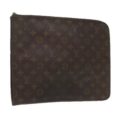 LOUIS VUITTON Women's Monogram Canvas Briefcase With Metal Fittings And Stain In • £610