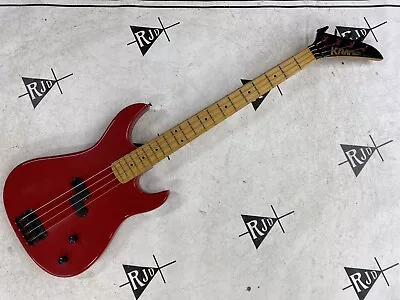 80’s Kramer ZX70 Electric Bass Guitar Red Maple EMG Select • $300