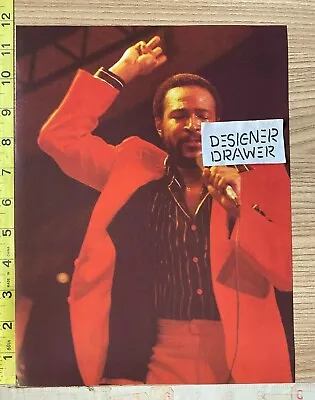 Marvin Gaye On Stage 1970's Performance Photo Photograph: Red Hue Scene • $12.95