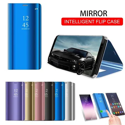 Smart Mirror Flip Cover View Phone Case Stand For OnePlus 9 8 8T 7T Sony Moto LG • $20.89