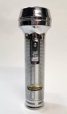 Vintage Ray O Vac Sportsman Flashlight Silver Premium Grade USA 7 Inch EUC • $13.99