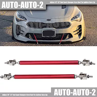 For KIA Stinger Forte Optima Red Sport Bumper Strut Rod Tie Splitter Bars Lip • $8.99