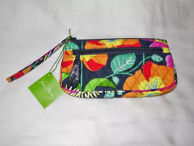 NWT Vera Bradley WRISTLET In JAZZY BLOOMS Clutch Wallet Purse 14558-138 $34 • $12.48