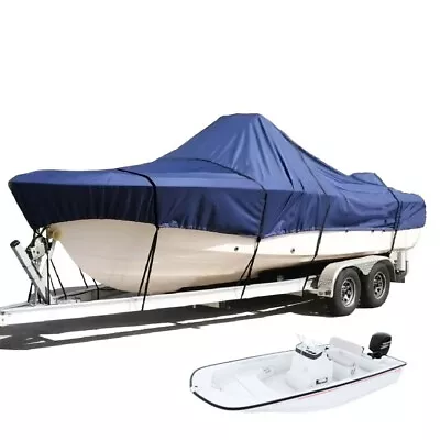 Mako Pro Skiff 13 CC No Bow Rails Trailerable Heavy Duty Fishing Bay Boat Cover • $170.99