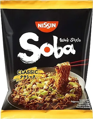 Nissin Soba Fried Instant Noodles Wok Style Yakisoba Flavour (Pack Of 9) • £12.99