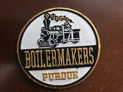 PU Purdue Boilermakers Vintage Embroidered Iron On Patch (NOS) 3  X 3  APX • $6.99