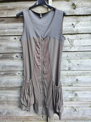 Long Brown Casual Waistcoat Size 40 • £7