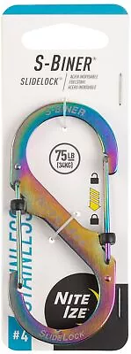 Nite Ize S-Biner SlideLock Stainless Steel Carabiner #4 - Spectrum • $9.11