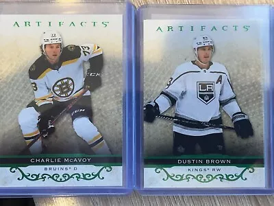 2021-22 Artifacts Hockey NEON GREEN SINGLES LOT-33 Card Lot • $1.39