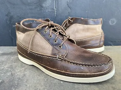 Red Wing X J. Crew Wabasha Brown Leather Chukka Boots Moccasins Size - 8 E • $126.65