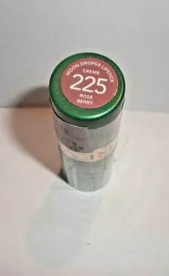 1 Revlon Moon Drops Cream Lipstick ROSE BERRY #225 SEALED GREEN TUBE  • $21.75