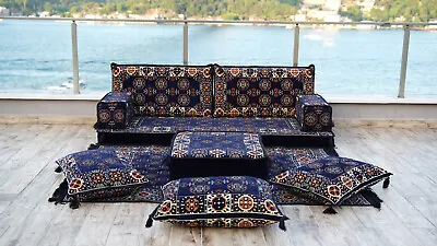 Living Room Sofa Arabic Jalsa Moroccan Sofas Sectional Sofas Moroccan Rug • $469