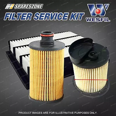 $71.71 • Buy Wesfil Oil Air Fuel Filter Service Kit For Ssangyong Stavic A100 2.0L CRD 13-on