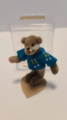 Little Gem 3  Tan Teddy Bear With Jacket Nib • $20
