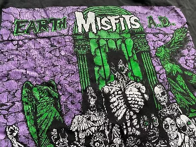 MISFITS Earth SHIRT Punk KBD Vintage Metal Black Flag DANZIG Bad Brains Cro-Mags • £130.17