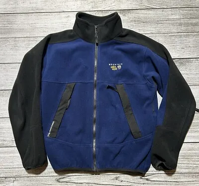 Vintage Mountain Hardwear Gore Windstopper Technical Fleece Jacket Medium Blue • $58.49