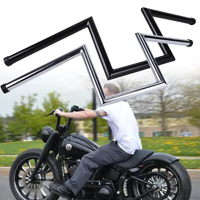 $81.03 • Buy Motorcycle 8  Rise Handlebars Drag Z Bars 1  Ape For Harley Honda Chopper Bobber