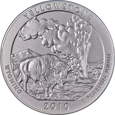 2010-P Yellowstone National Park ATB 5 Ounce Silver NGC SP70 Early Release • $488