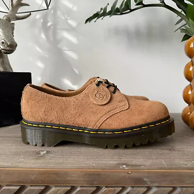 Dr MARTENS 1461 BEX SHOES Platform MADE ENGLAND Leather Sandy Tan Size 8 9 10 • £119