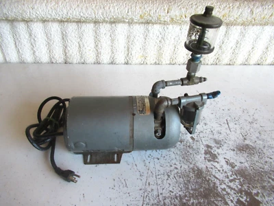 $79.99 • Buy Gast Vacuum Pump Model 0321 W/GE 5KH33GG102X 1/4 AC Motor Works