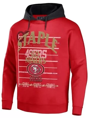 San Francisco 49ers NFL X Staple Throwback Vintage Wash Pullover Hoodie - Red • $32.99