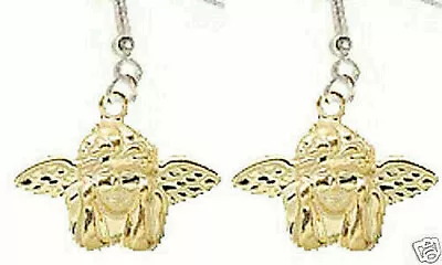 Vintage Celestial Dreamer CUPID CHERUB WINGED ANGEL EARRINGS Love Charms Jewelry • $3.97