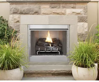 Superior 36  Indoor/Outdoor Vent Free Fireplace W/ White Herringbone- VRE4236WH • $2069