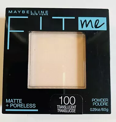 Maybelline Fit Me Matte + Poreless Pressed Face Powder #100 Translucent • $8.68