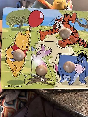 Melissa & Doug Winnie The Pooh Knob Puzzle Disney Baby  • $15
