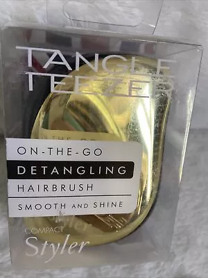 Tangle Teezer Gold /Black Detangling Compact Styler Hairbrush • £10.80