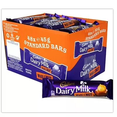 Cadbury Wholenut Standard Bars 24 / 48 Bars  X 45g Each Best Offer • £22.99