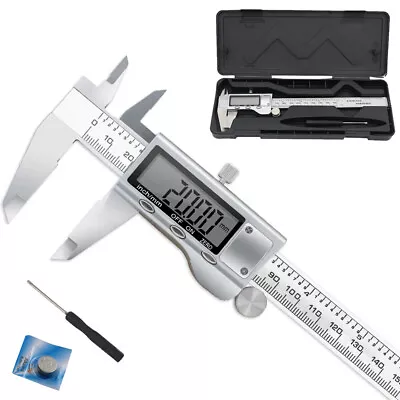 6  Stainless Steel Digital Caliper Vernier Micrometer Electronic Measuring Ruler • $19.95