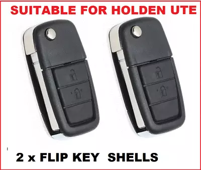 2x UTE 2B Fits Holden Commodore Remote Flipkey Holden VE Flip Key Car Key Shell • $33
