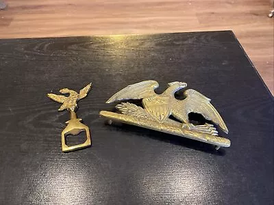 Vintage Virginia Metalcrafters Brass Eagle Trivet & Bottle Opener • $25