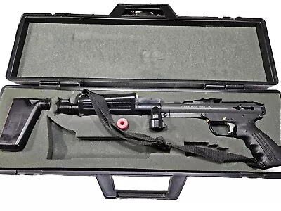 WOW PAINTBALL HISTORY Vintage Tippmann Pro Am Paintball Gun & Barrel Case Feeder • $249.95