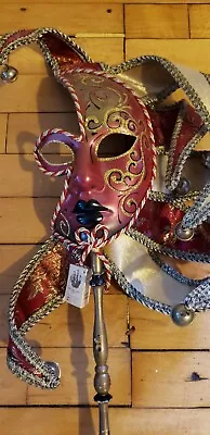 Authentic Hand Painted La Maschera Del Galeone ITALY Vintage Venetian Mask • $64.99