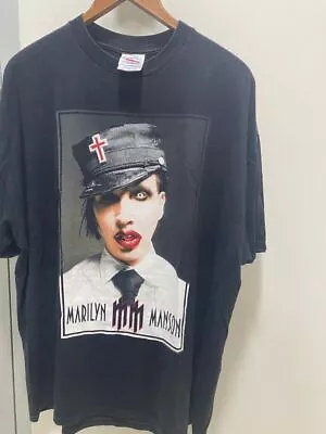 Reprint 1990s/2000s Marilyn Manson Rare Black Unisex Tshirt For Men Women KH2622 • $16.99