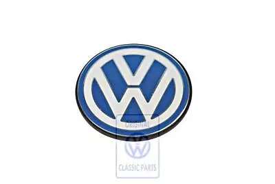 $37.53 • Buy Genuine VW Beetle Cabrio Cabriolet Bettle Vw Emblem Blue/white 06A103940Q