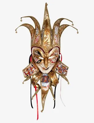Venetian Mask Joker Casinò Made In Venice Italy! • $263.99
