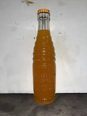 Full 7 Oz. Embossed Catawba Club Orange Soda Bottle Rock Hill S.C. • $12.99