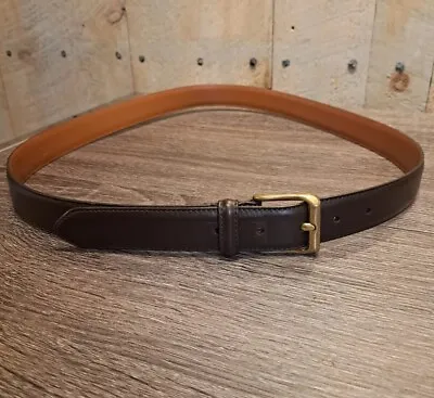 Coach (5950) Men's Leather Belt Size 42” Black With Brass Buckle Casual • $18