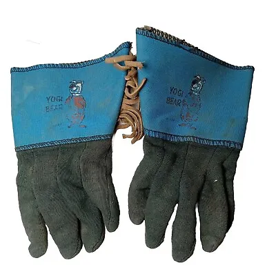 Vintage Yogi Bear Leather Cowboy Kids Costume Gloves  • $28.70