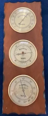 Vintage MCM Verichron Hygrometer/Thermometer/Barometer Model #75.  • $25