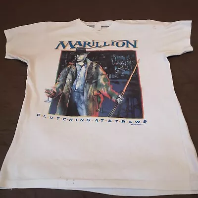 Vintage Marillion Clutching At Straws T-Shirt Size L 1987-88 Tour Tee Music • $79.99