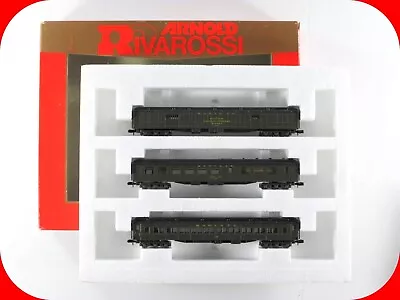 N Scale ***SANTA FE*** Heavyweight Passenger 3-Car Set - Arnold / Rivarossi 0522 • $58.49